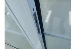 China ODM Aluminum Sliding Window And Door For Kitchen White Tempered Glass supplier