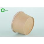 Kraft Paper Microwavable Disposable Bowls For Hot Food 100% Compostable for sale