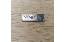 China High Frequency Embossed Soft TPU Badges Patches Translucent Rainbow Name Logo supplier