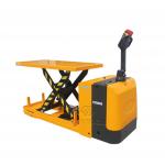 1 Ton Battery Operated High Lift Pallet Truck 2000kg 2500kg 1000mm With Platform Lift for sale