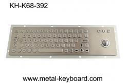 China PS2 USB IP65 Industrial PC Keyboard , Stock Trading 25mm Laser Trackball Keyboard supplier