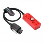 Alvin's Cables Smart D-tap Power Splitter Cable, Dtap Male to 4 Port DTap Female Splitter Hub Ultra Soft Power Cable for ARRI RED Teradek SmallHD SmallRig V-Mount Battery 40cm/15.7in Red for sale