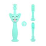 Silicone Infant Teething Toys Toothbrush Food Grade Pig Head Shape for sale