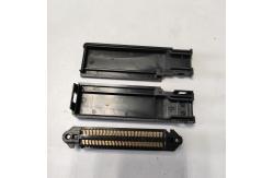 China 64 Pin IDC Plug Side Entry Centronics Female Connector With Plastic Cover supplier