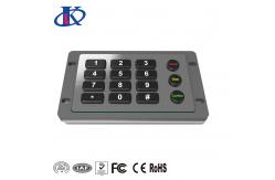 China Excellent Tactile Feel Backlit Metal Keypad , Weatherproof Keypad Customizable Key Layout supplier