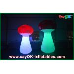 Indoor Inflatable Lighting Decoration , Red Led Inflatable Mushroom