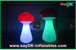 China Indoor Inflatable Lighting Decoration , Red Led Inflatable Mushroom supplier