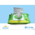 Skin Care Disposable Wet Wipes No Chemicals With Private Label , 60gsm Weight for sale