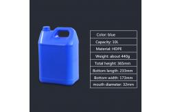 China 10L HDPE Square Barrel Chemical Liquid Sample Glue Paint Biodegradable Plastic Container supplier