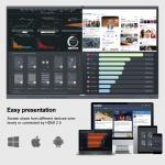 H11D 86 Inch High End Office Interactive Panel Smartboard With 40 Touch Points