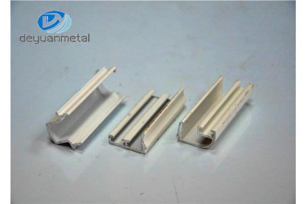 White Powder Coating Aluminum Extrusion Profile For Windows , Alloy 6063-T5
