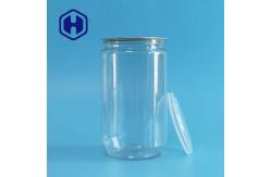 China 30oz 900ml Air Tight Bulk Transparent Plastic Can For Fruit Candies supplier