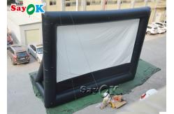 China Inflatable Cinema Screen Black And White School  Inflatable Projector Movie Screen supplier