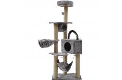 China 7cm / 8cm Wood Cat Tree Tower Fleece Cloth For Large Cats supplier