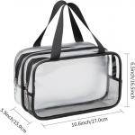 Waterproof Lightweight Lager Capacity Soft Toiletry Bag With Handle