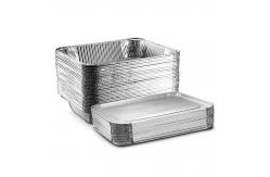 China Medium Aluminum Foil Tray Disposable Aluminium Foil Take Out Containers With Lid supplier