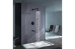 China 2 Handle 1 Spray Tub And Bathroom Shower Faucets Combo With Round Showerhead supplier