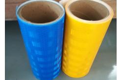 China Traffic Barricade High Intensity Prismatic Reflective Sheeting , Prismatic Reflective Viny supplier