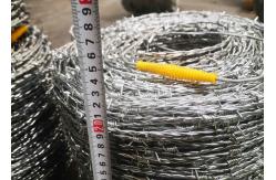 China Military Plastic Galvanized Iron Barbed Wire 2.0mm 10 Gauge supplier