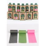 OEM ODM Biodegradable Dog Poop Bag 8 Rolls Pack With Dispenser