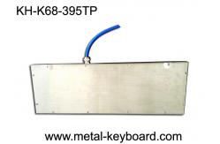 China Desktop Stainless Steel Industrial Keyboard with Touchpad , Metal Computer Keyboard supplier