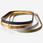 Anodizing Brushed Aluminium Oval Picture Mirror Frames For Dining Room Bedroom for sale