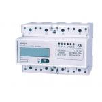 125 * 83 * 73 mm Din Rail KWH Meter Three Phase Three Wires Convenient Installation for sale
