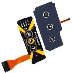Custom Silicone Keypad DC 5V Waterproof Grade Flexible Membrane Switch for sale