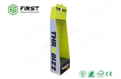 China Custom Printed Logo Folding Pop Up Cardboard Display , Cardboard Display Stands With Hook supplier
