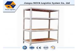 China Light Duty Warehouse Rivet Boltless Shelving Power Coated  Rust Proofing supplier