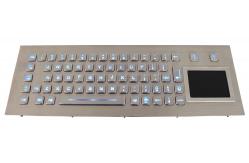 China 70 Keys Rugged Backlit USB Keyboard With Touchpad Kiosk Keyboard supplier