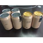 Custom Shrinking Sleeves Aluminum Beer Cans With Lids 12oz 16oz for sale