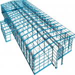 Prefab Portable Steel Frame Workshop Buildings With Light Steel Structure for sale