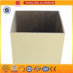 Rectangle Raw Powder Coated Aluminium Extrusions Surface Brightness