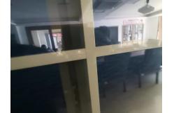 China Flush PVC Anthracite Double Glazed Windows With Grill 2.28 Inch supplier