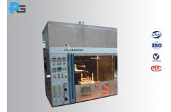 China UL94 Vertical Flame Test Equipment 0.75 CBM Volume Chamber With Bunsen Burner supplier