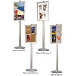 ODM Single Leg 1920mm Lockable Poster Case With Key for sale