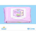 Plain Nonwoven Baby Wet Wipes Skin Care , Natural Organic Baby Wipes No Chemicals for sale