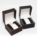 Waterproof PU Leather Watch Box With Jewelry Drawer Storage Display Box Custom Logo for sale