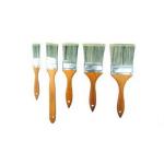 Hollow Polyester Filament Flat Bristle Paint Brush For House Wood Handle for sale