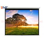 Matte White Manual Projection Projector Screen 100 Inch for Office / Home for sale