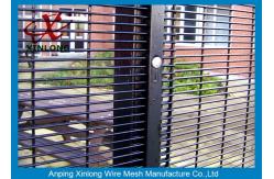 China Durable Metal Security Fence Panels , Security Mesh Fencing 2.8m Height RAL6005 supplier