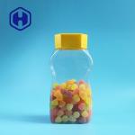 820ml Clear Unique Plastic Coffee Jar Packaging With Screw Lids Liner for sale
