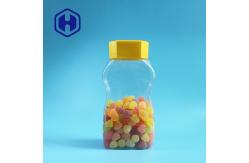 China 820ml Clear Unique Plastic Coffee Jar Packaging With Screw Lids Liner supplier