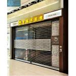 Commercial Use 3000mm Height 16mm Tube Transparent Roller Door for sale