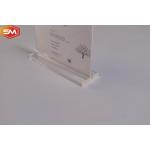 Advertising Photo Frame T Shape Acrylic Sign Holder Display Stand for table Double Panel for sale