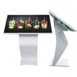 4K Indoor LCD Information Floor Standing Interactive Kiosk For Self Service for sale