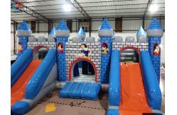 China Factory Inflatable Playground Inflatable Snow White Castle With Double Slides supplier