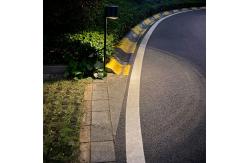 China Cold White Outdoor Solar Powered Lamp Post Lights 6000K SMD LED supplier