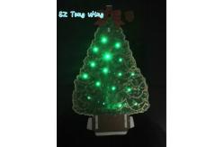 China Christmas Tree Shaped Flashing  LED Module , Fiber Optic greeting card sound modules supplier